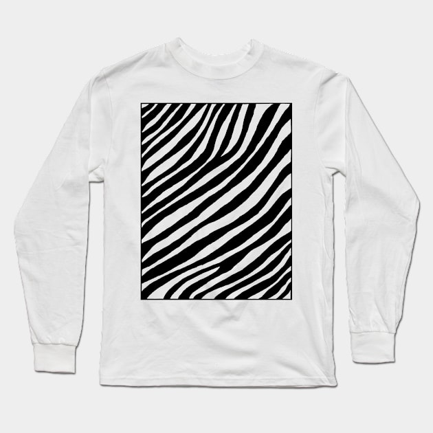 Zebra Long Sleeve T-Shirt by cinema4design